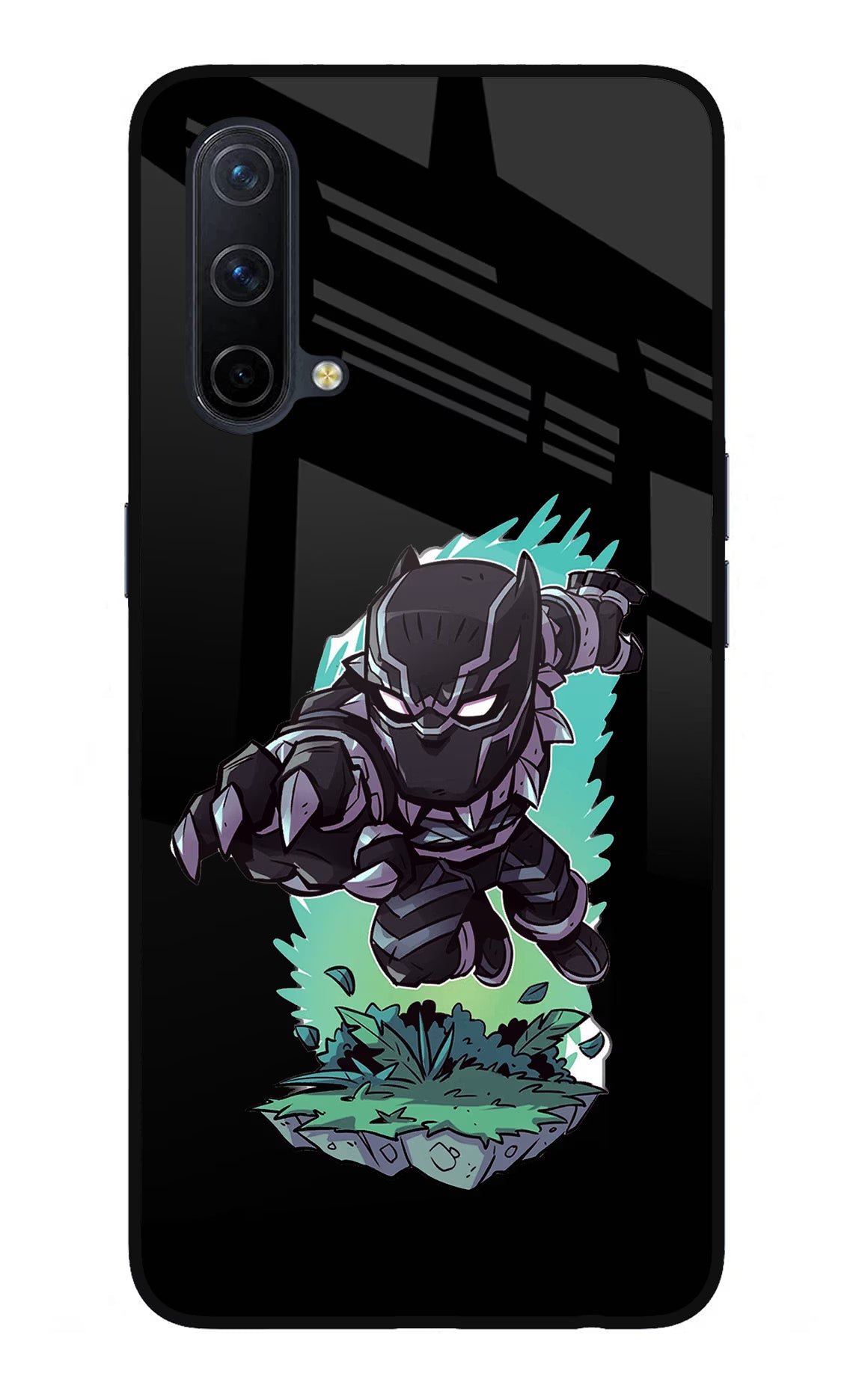 Black Panther Oneplus Nord CE 5G Glass Case Back Cover by Casekaro