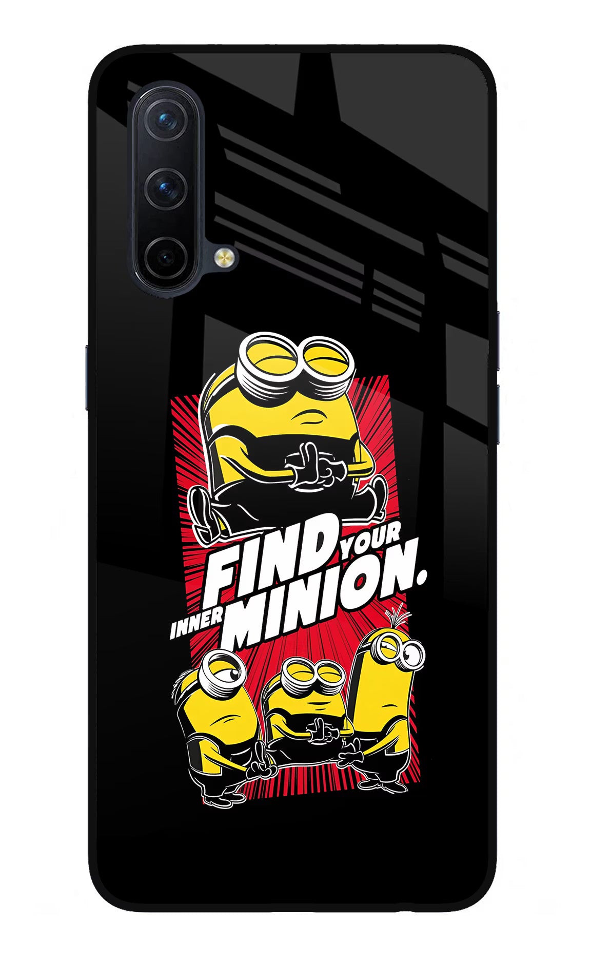 Find your inner Minion Oneplus Nord CE 5G Glass Case Back Cover by Casekaro