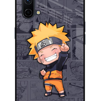 Chota Naruto Oneplus Nord CE 5G Glass Case Back Cover by Casekaro