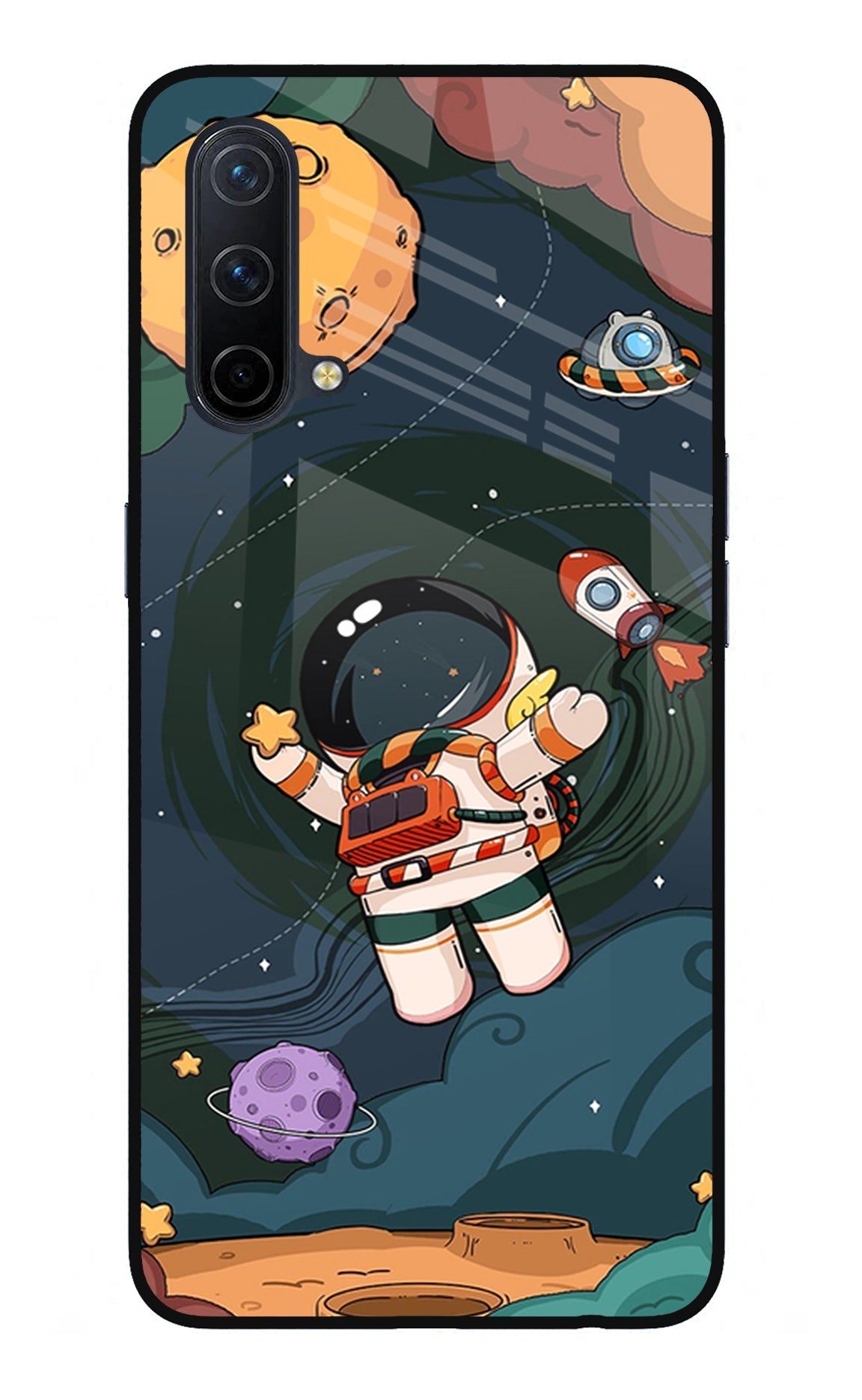 Cartoon Astronaut Oneplus Nord CE 5G Back Cover