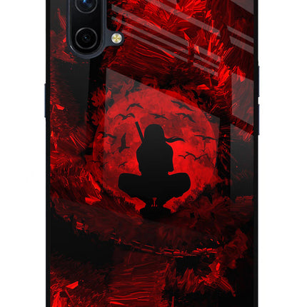 Itachi Uchiha Oneplus Nord CE 5G Glass Case Back Cover by Casekaro