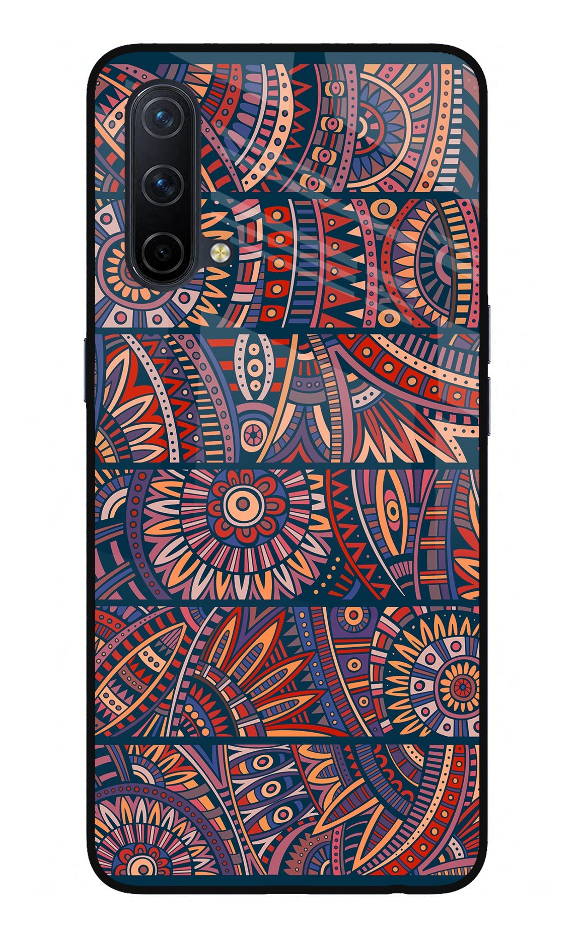 African Culture Design Oneplus Nord CE 5G Glass Case