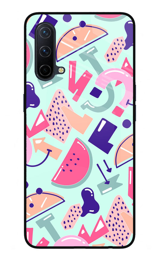 Doodle Pattern Oneplus Nord CE 5G Glass Case