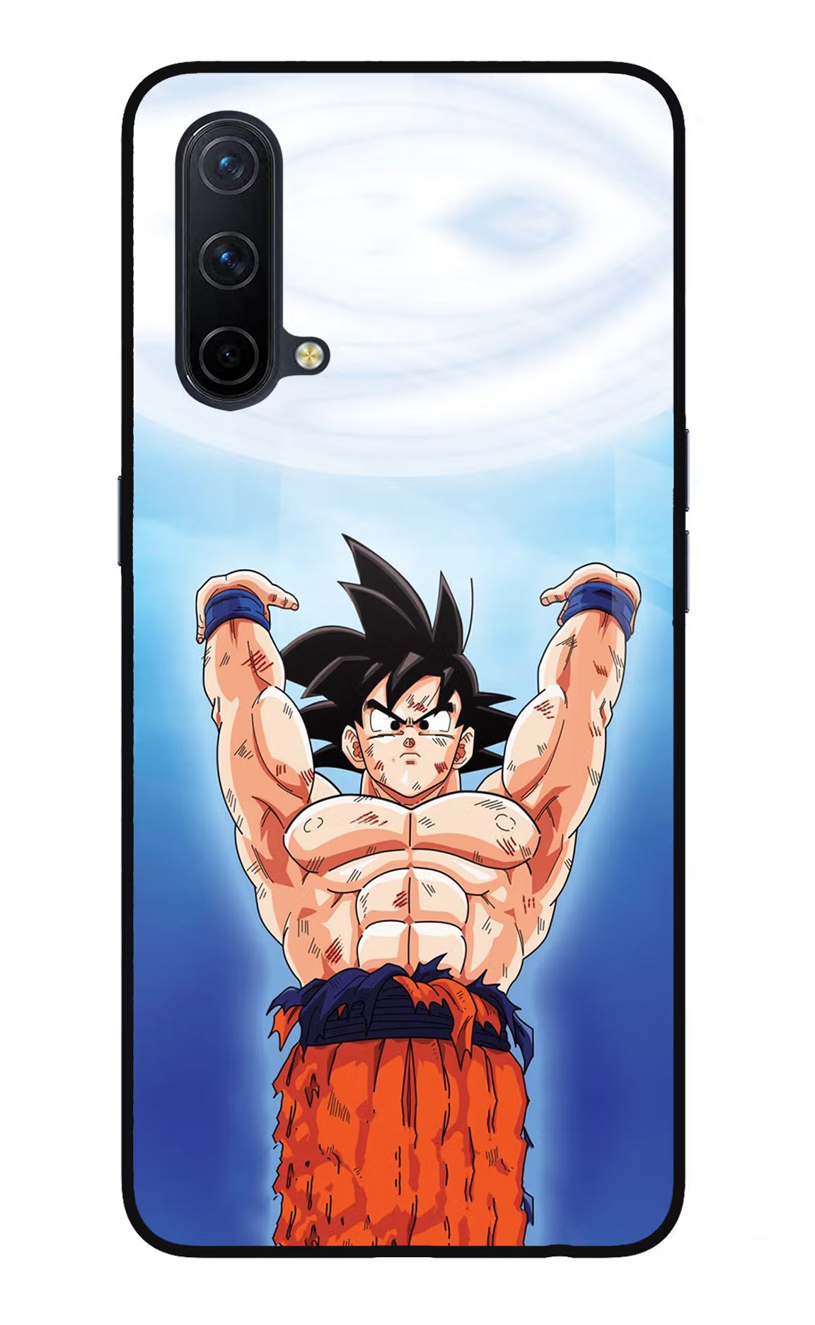 Goku Power Oneplus Nord CE 5G Glass Case Back Cover by Casekaro