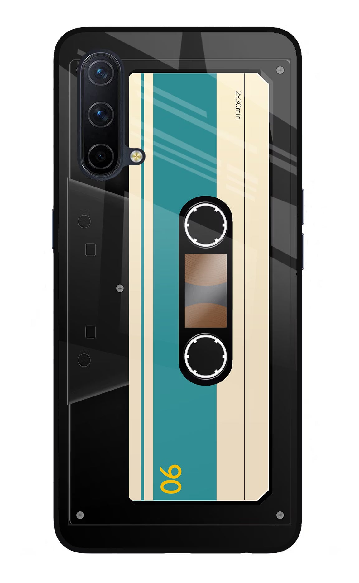Cassette Oneplus Nord CE 5G Glass Case Back Cover by Casekaro