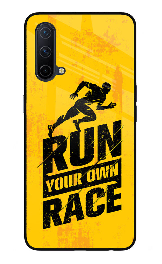 Run Your Own Race Oneplus Nord CE 5G Glass Case