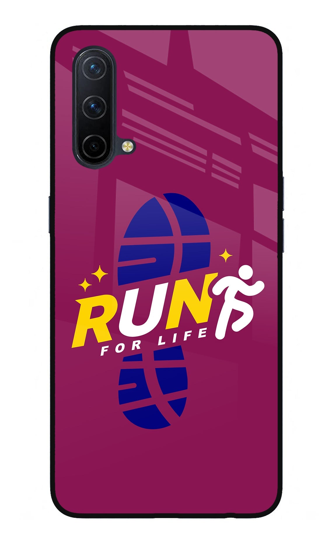 Run for Life Oneplus Nord CE 5G Glass Case