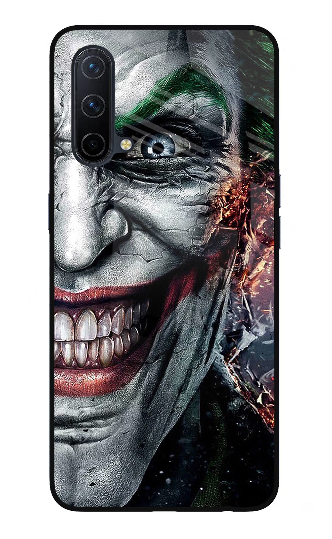 Joker Cam Oneplus Nord CE 5G Glass Case Back Cover by Casekaro