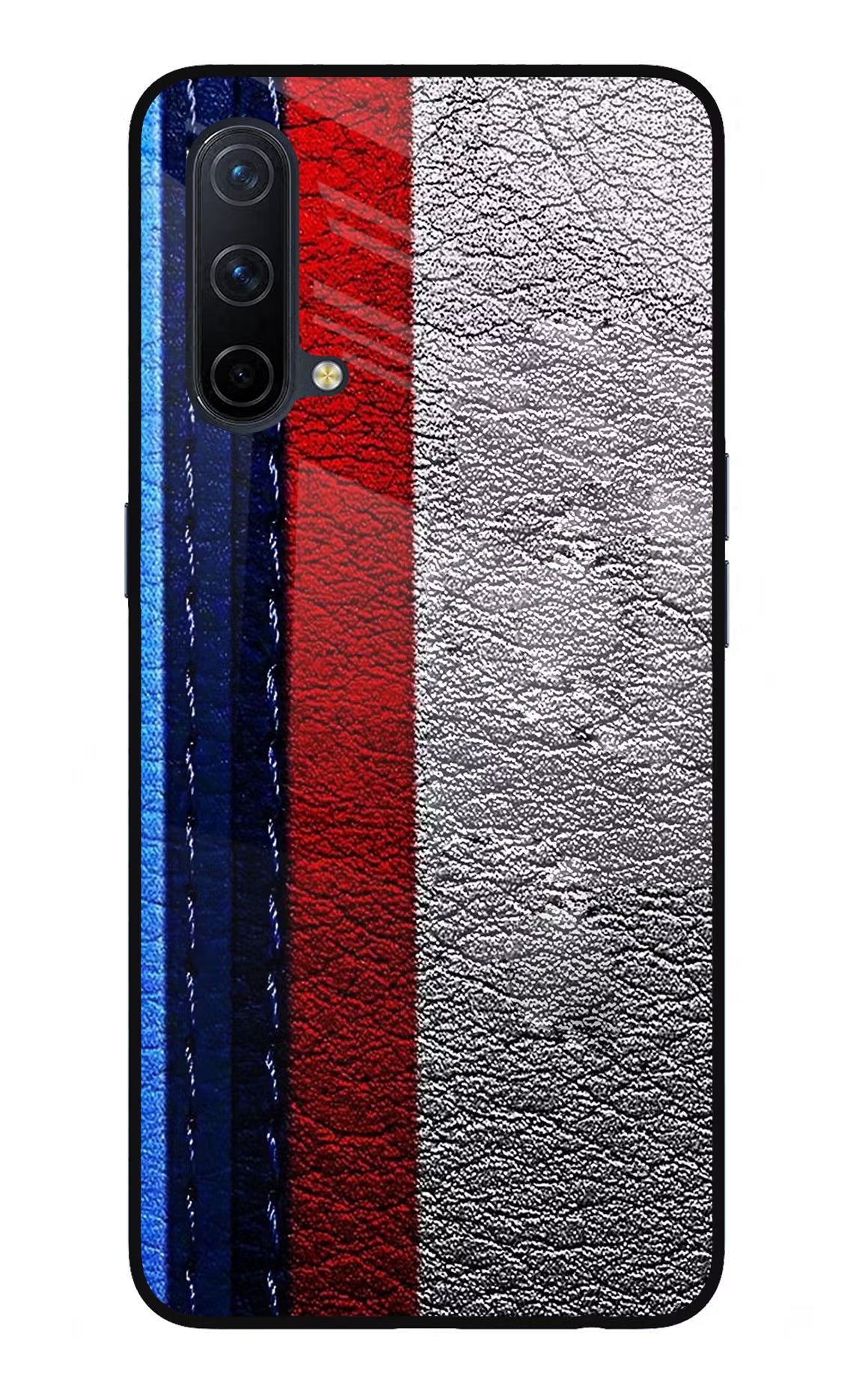 BMW Stripes Oneplus Nord CE 5G Glass Case Back Cover by Casekaro