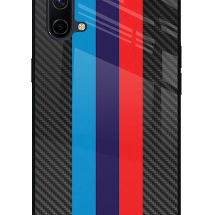 BMW Stripes Pattern Oneplus Nord CE 5G Glass Case