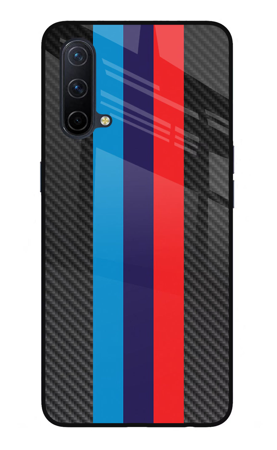 BMW Stripes Pattern Oneplus Nord CE 5G Back Cover, Glass case