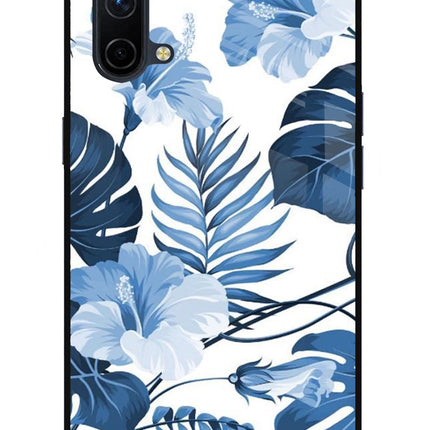Fabric Art Oneplus Nord CE 5G Glass Case Back Cover by Casekaro