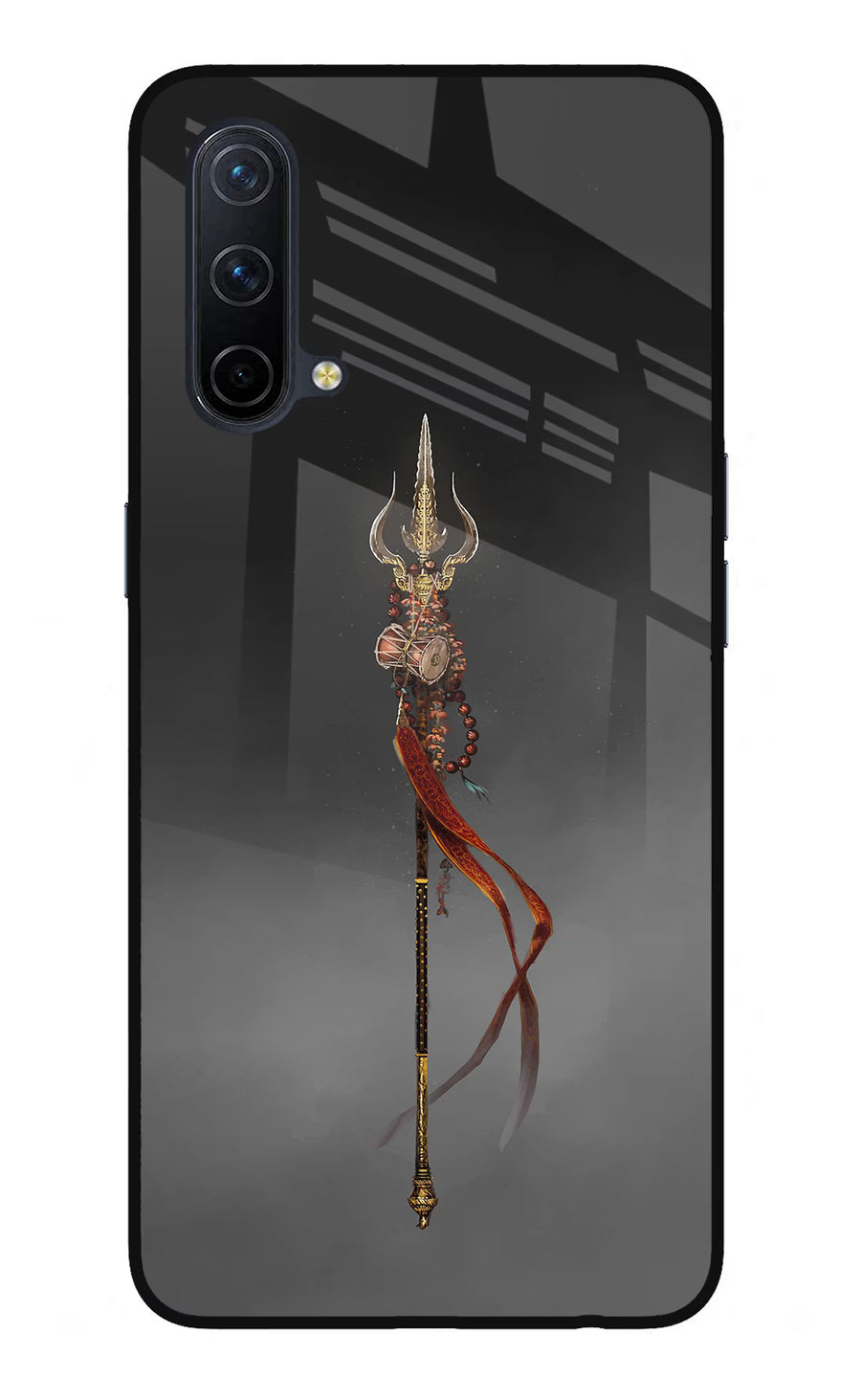 Shiv Trishul Oneplus Nord CE 5G Back Cover, Glass case
