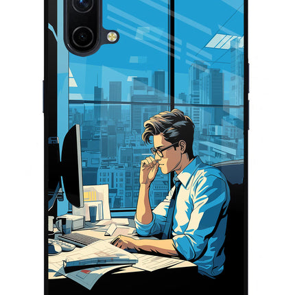 Focused Hustler (AI Generated) Oneplus Nord CE 5G Glass Case