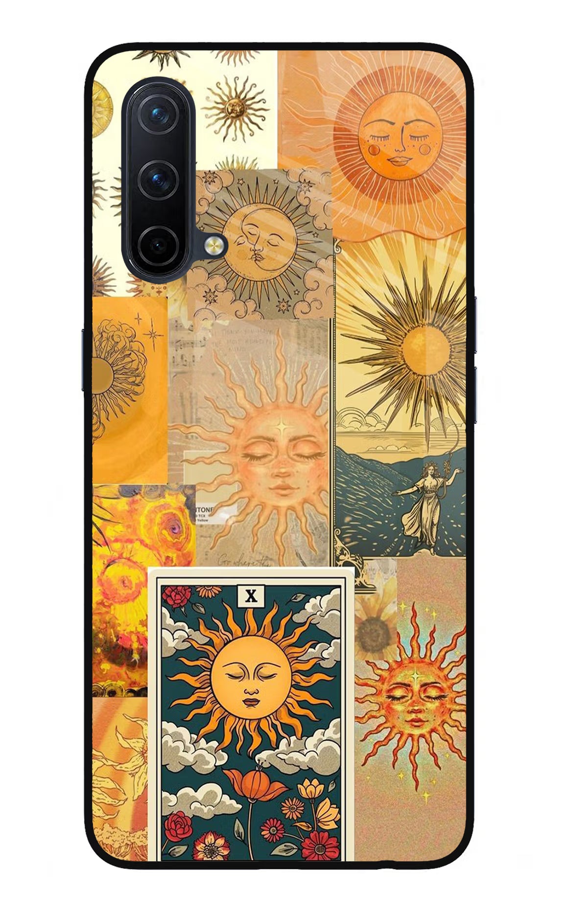 Sun Oneplus Nord CE 5G Glass Case Back Cover by Casekaro