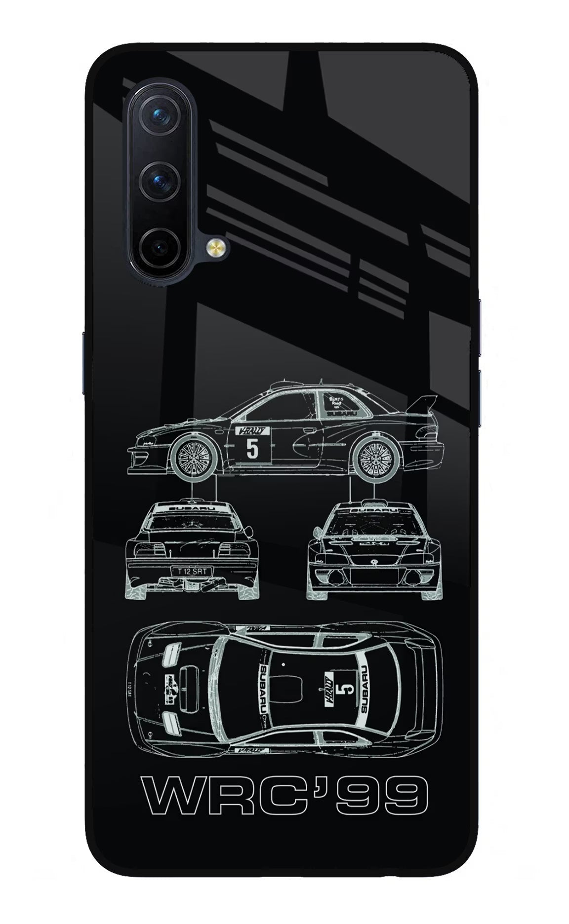 WRC'99 Oneplus Nord CE 5G Glass Case Back Cover by Casekaro