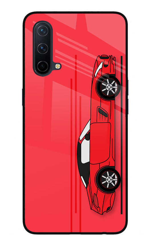 Red Velocity Oneplus Nord CE 5G Glass Case