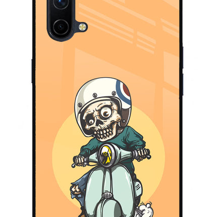 Undead Biker Oneplus Nord CE 5G Glass Case