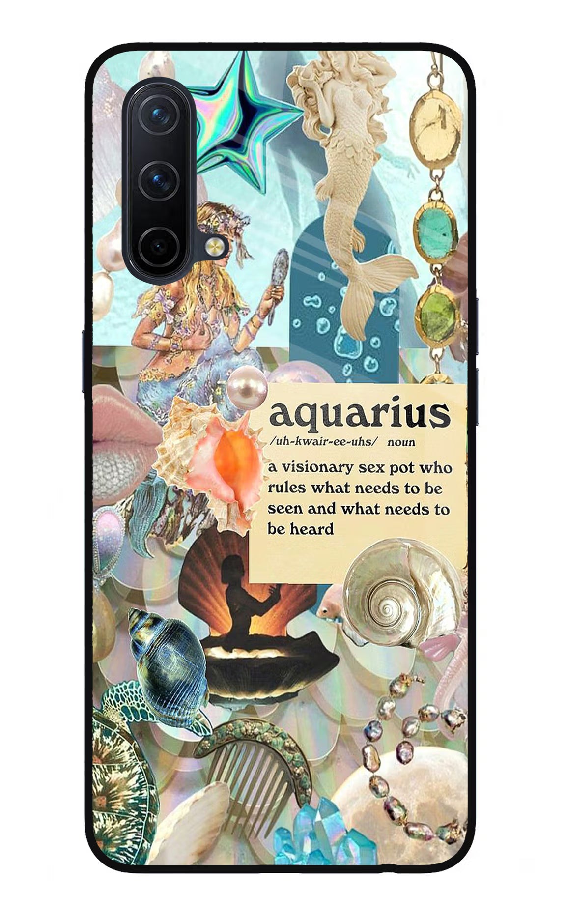 Aquarius Zodiac Oneplus Nord CE 5G Glass Case