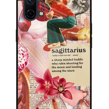 Sagittarius Zodiac Oneplus Nord CE 5G Glass Case Back Cover by Casekaro