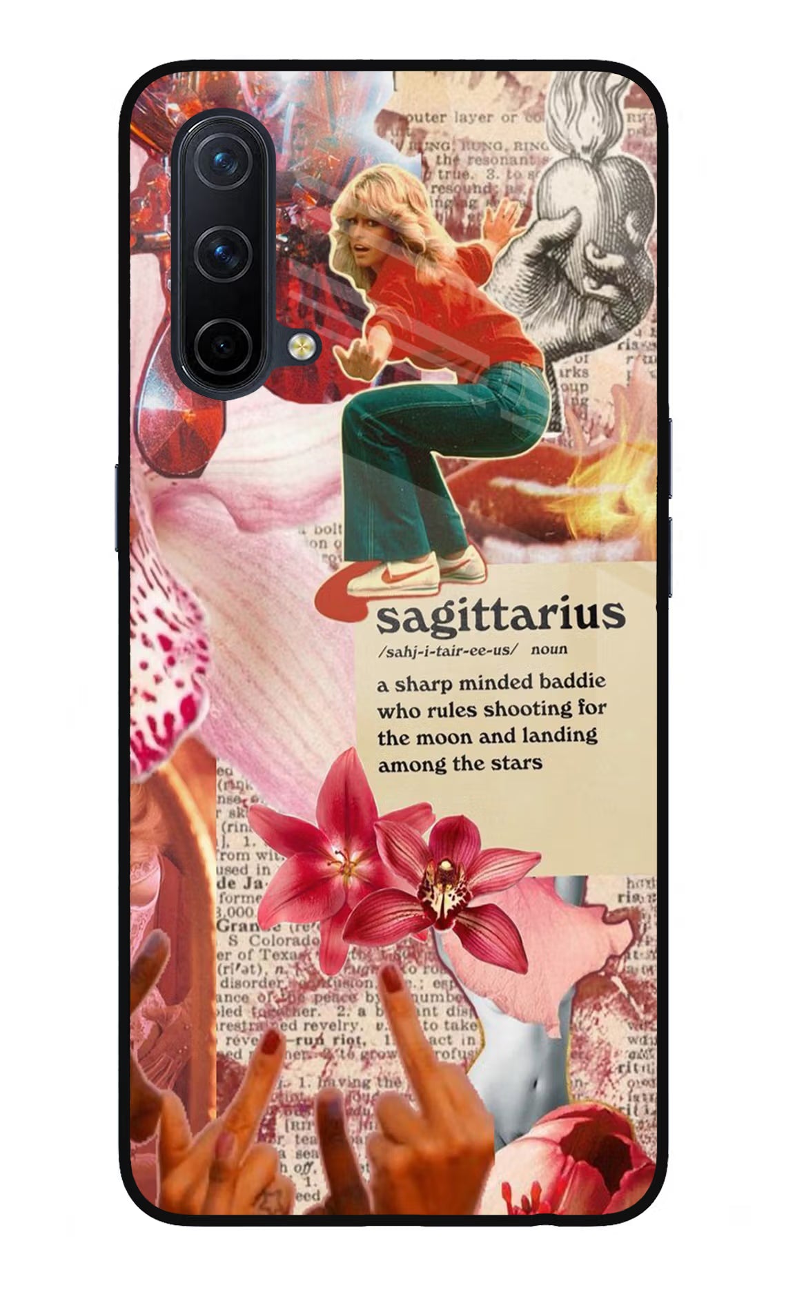 Sagittarius Zodiac Oneplus Nord CE 5G Glass Case Back Cover by Casekaro
