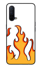 Fired Up – White Oneplus Nord CE 5G Glass Case