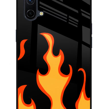 Fired Up – Black Oneplus Nord CE 5G Glass Case