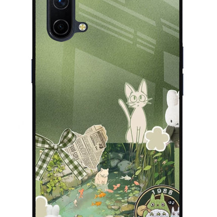 Aesthetic anime Oneplus Nord CE 5G Glass Case