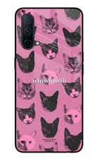 Pink Cats Oneplus Nord CE 5G Glass Case