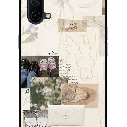 Soft Aesthetic Oneplus Nord CE 5G Glass Case
