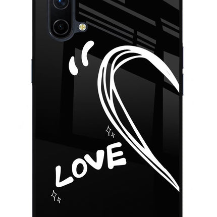 Love Line Oneplus Nord CE 5G Glass Case Back Cover by Casekaro