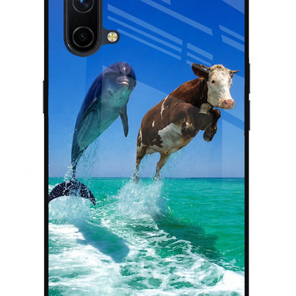 Dolphin vs Cow Oneplus Nord CE 5G Glass Case