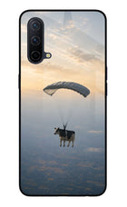 Skydiving Cow Oneplus Nord CE 5G Glass Case