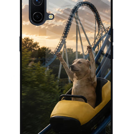 Rollercoaster Dog Oneplus Nord CE 5G Glass Case