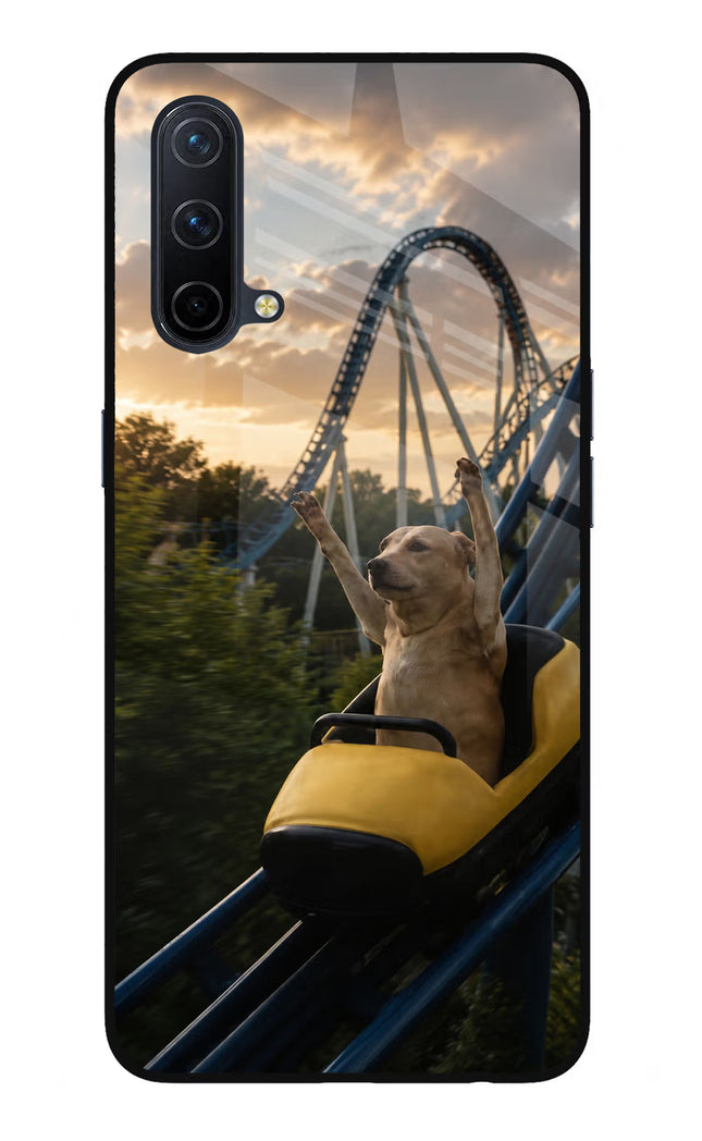Rollercoaster Dog Oneplus Nord CE 5G Glass Case