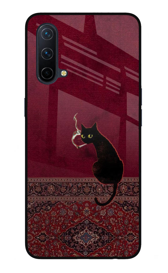 Midnight Cat Oneplus Nord CE 5G Glass Case