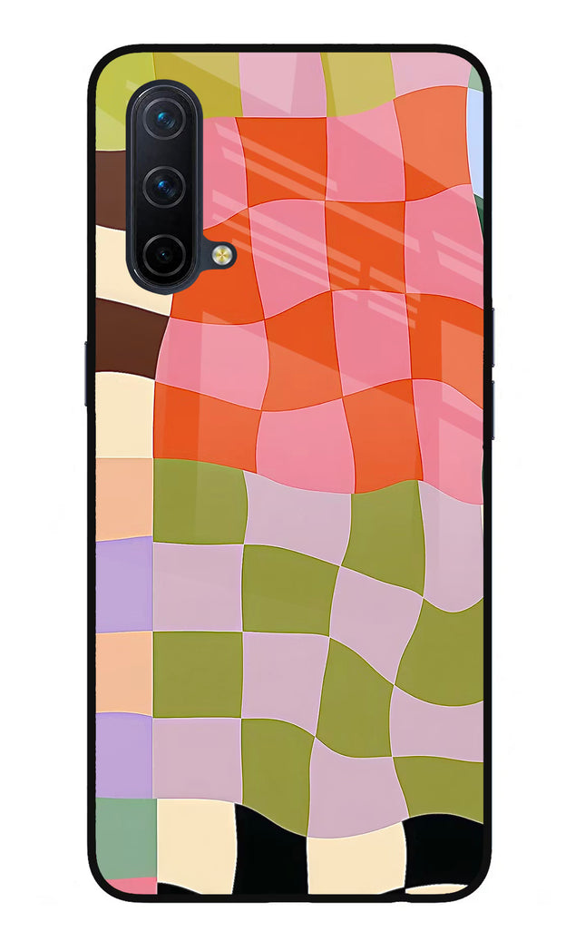 Wavy Grid Oneplus Nord CE 5G Glass Case