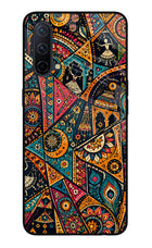 Folk Print Oneplus Nord CE 5G Glass Case