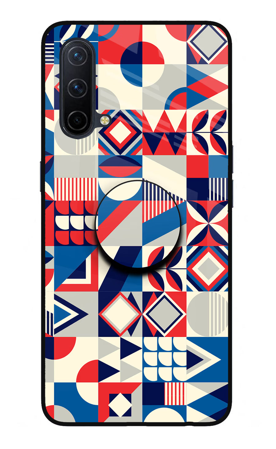 Colorful Pattern Oneplus Nord CE 5G Pop Case, Glass case