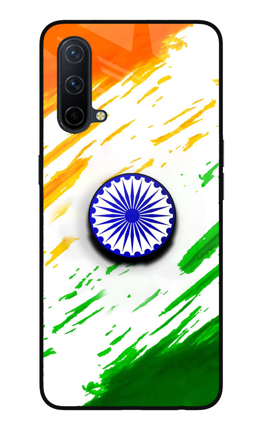 Indian Flag Ashoka Chakra Oneplus Nord CE 5G Pop Case, Glass case