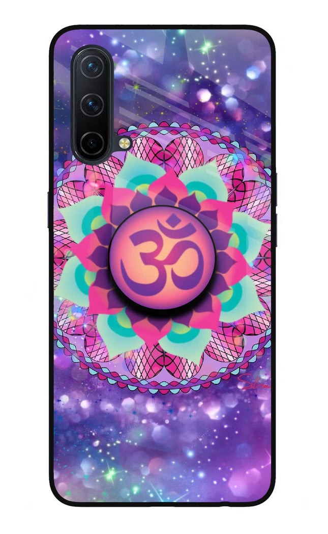 Om Purple Oneplus Nord CE 5G Glass Case