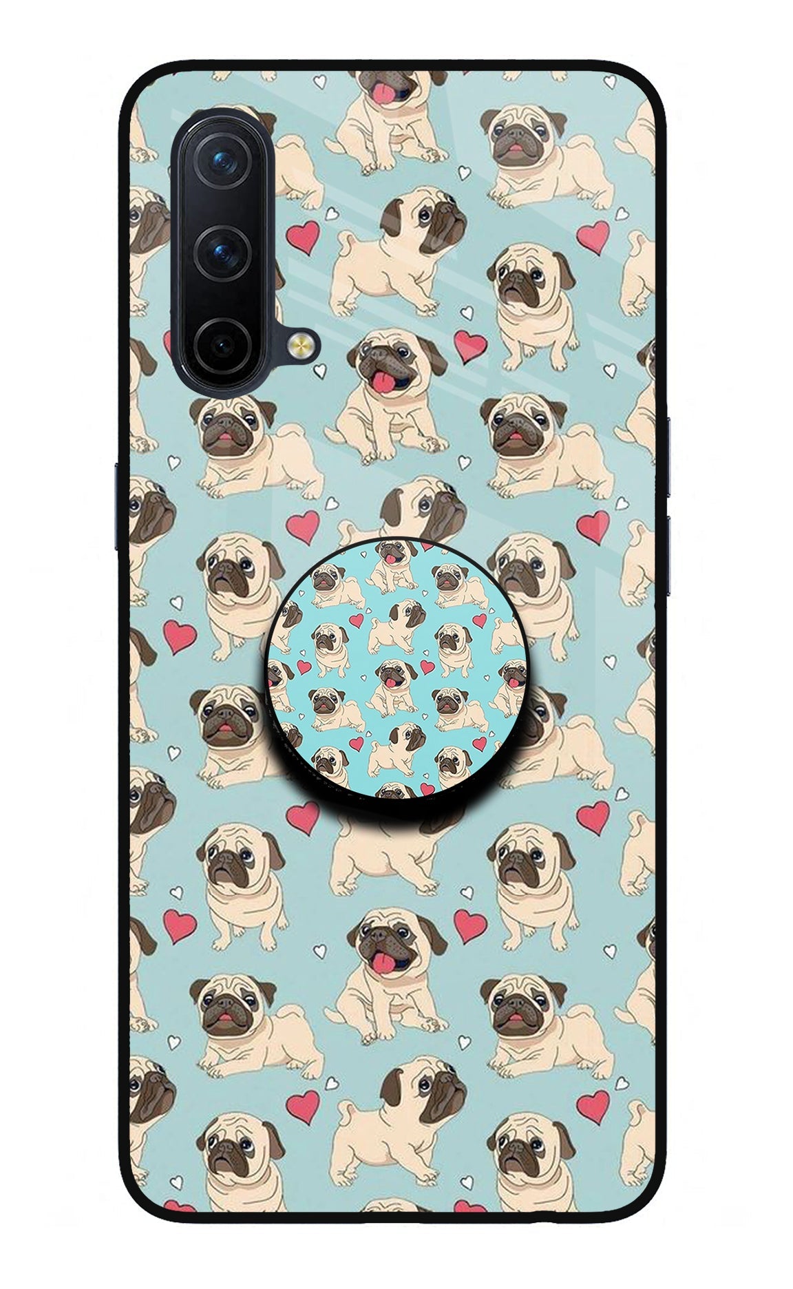 Pug Dog Oneplus Nord CE 5G Glass Case