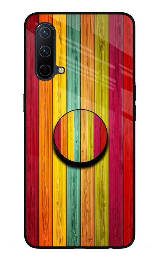 Multicolor Wooden Oneplus Nord CE 5G Glass Case