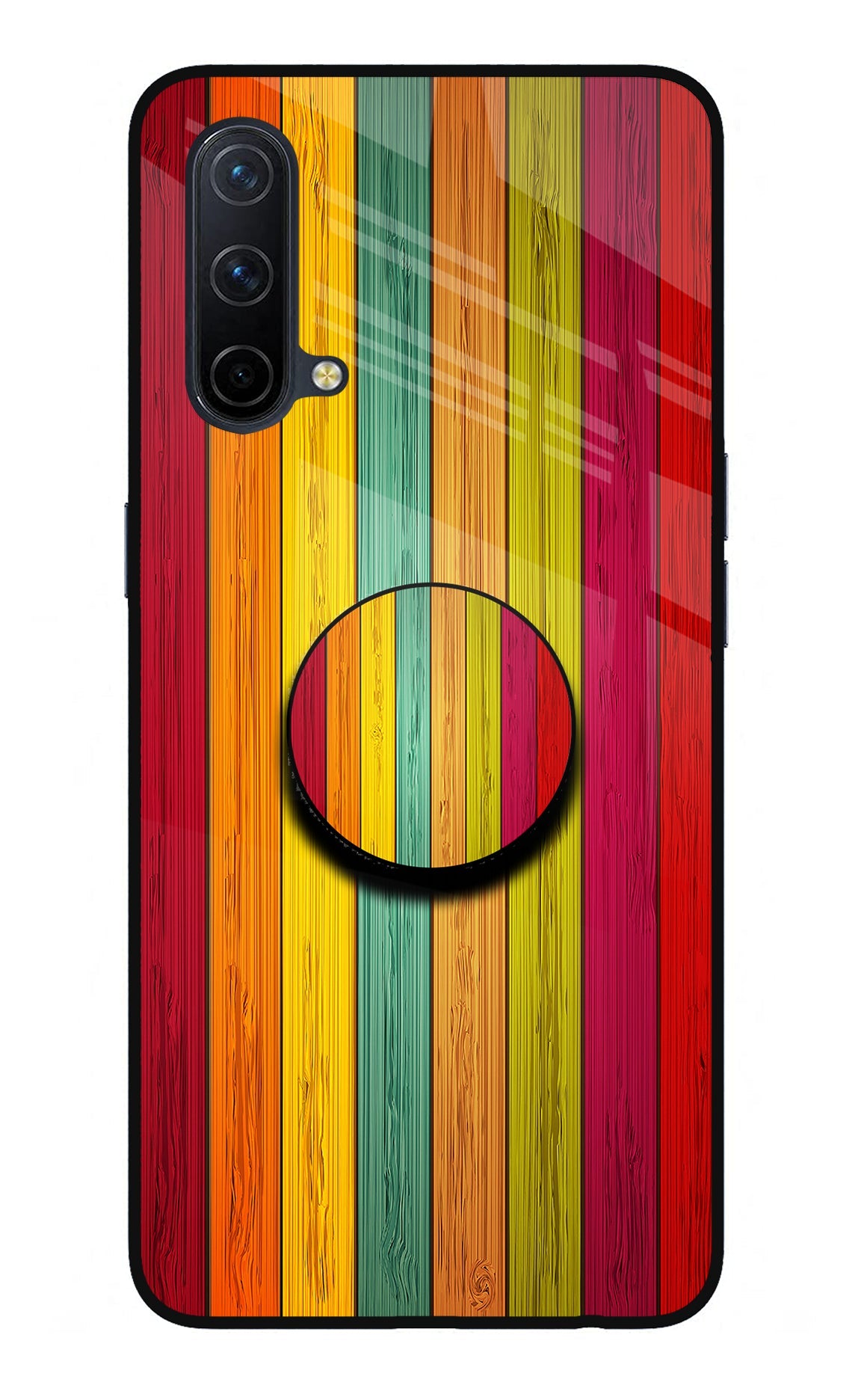 Multicolor Wooden Oneplus Nord CE 5G Pop Case