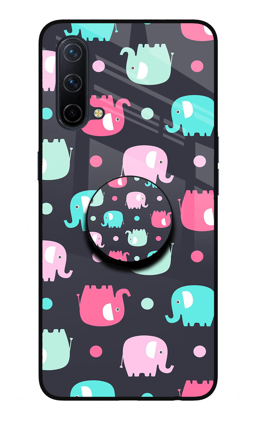 Baby Elephants Oneplus Nord CE 5G Pop Case, Glass case