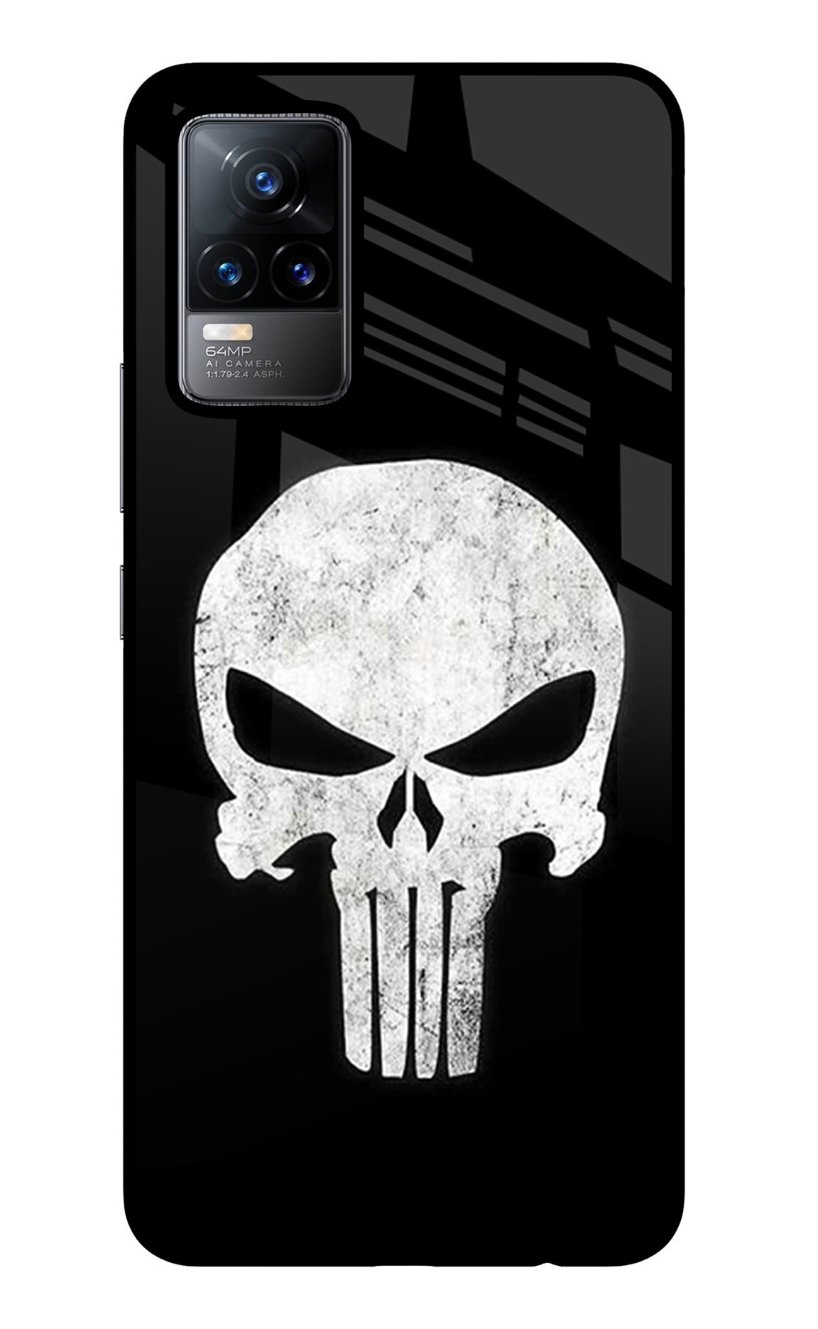 Punisher Skull Vivo Y73/V21E 4G Glass Case