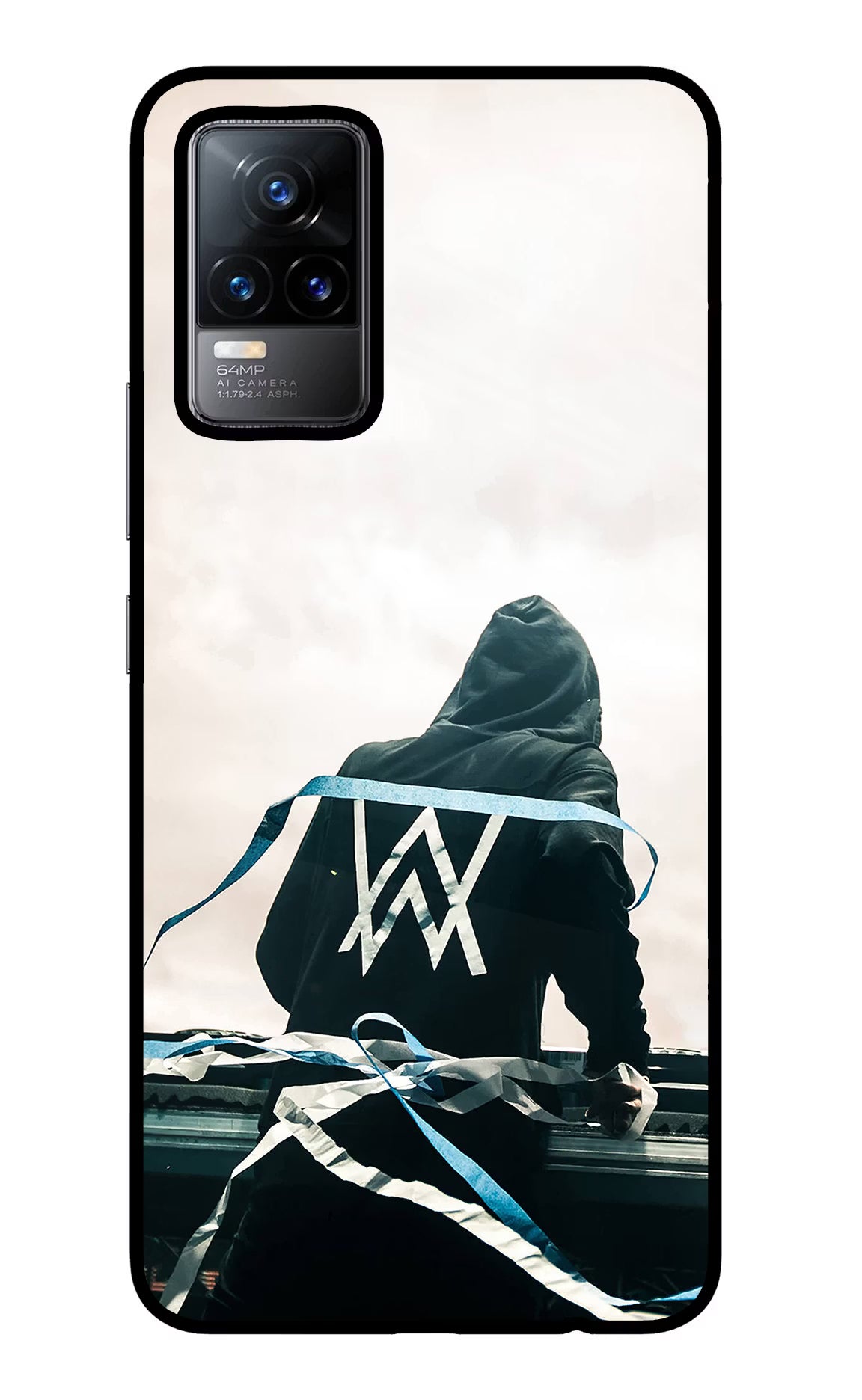 Alan Walker Vivo Y73/V21E 4G Glass Case Back Cover by Casekaro