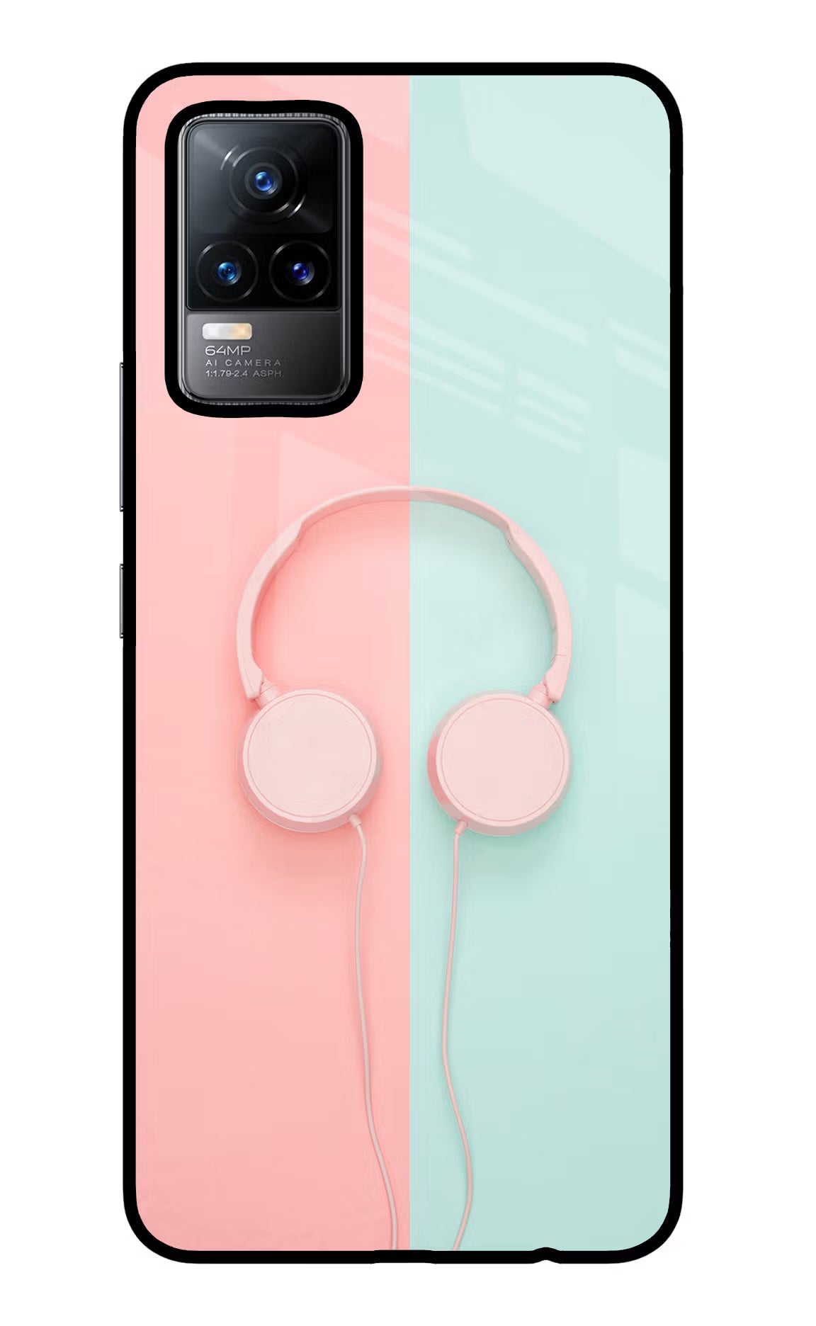 Music Lover Vivo Y73/V21E 4G Glass Case Back Cover by Casekaro