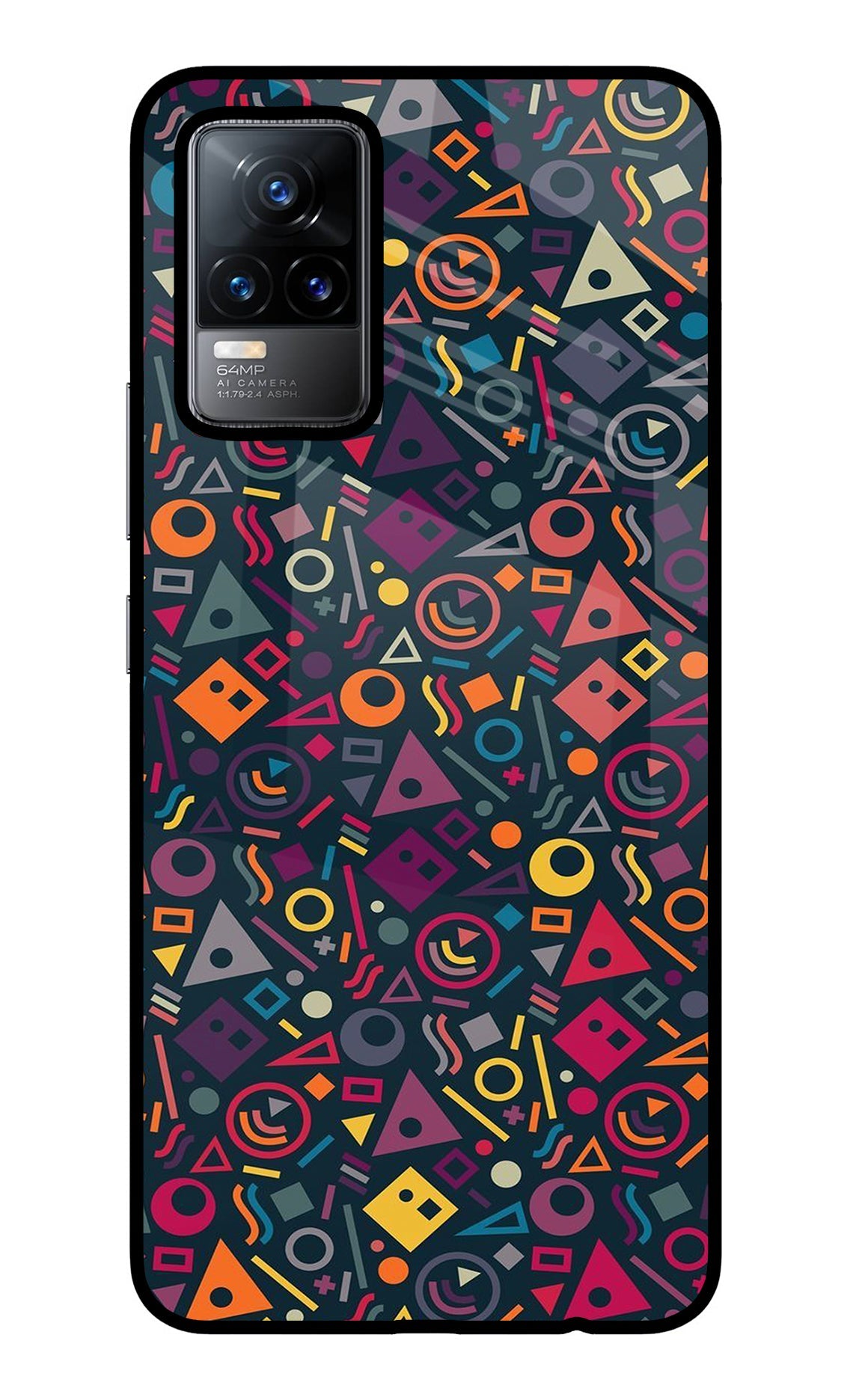 Geometric Abstract Vivo Y73/V21E 4G Back Cover