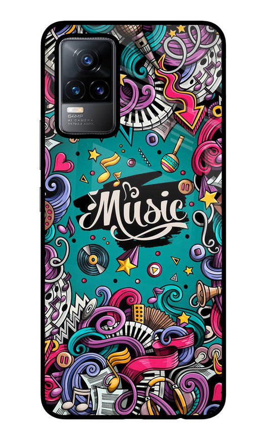 Music Graffiti Vivo Y73/V21E 4G Glass Case